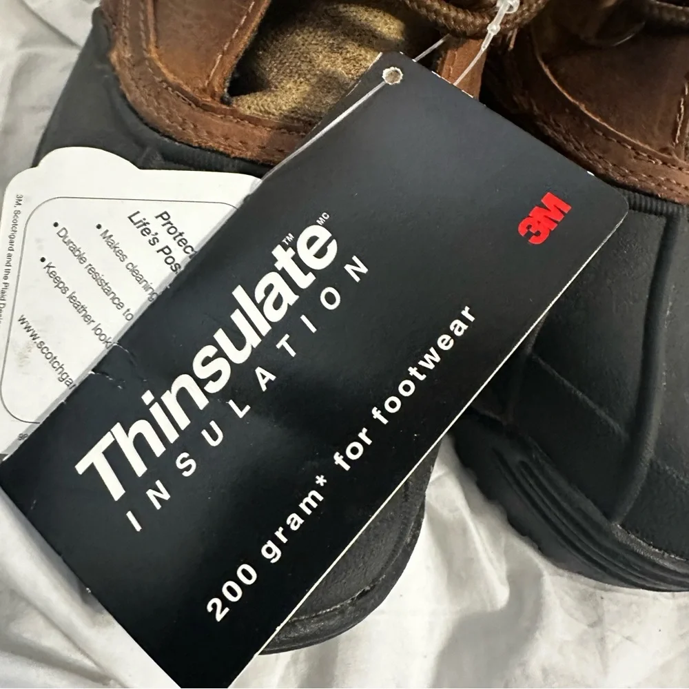 3M Thinsulate Men's Brown and Black Snow Boots